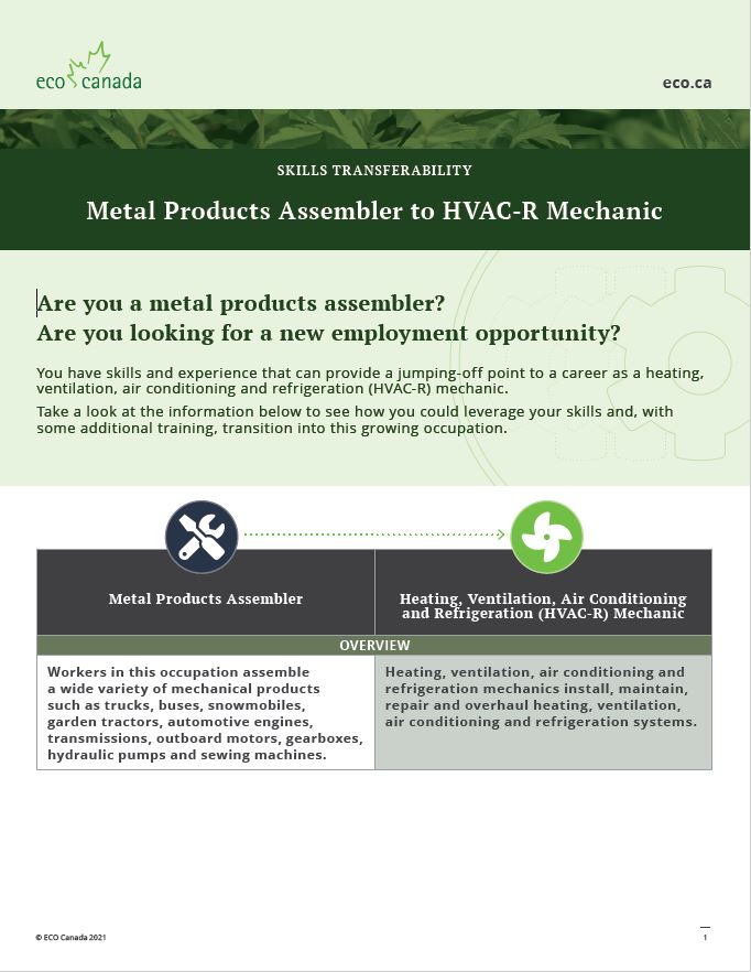factsheet metal products cover image ECO Canada research